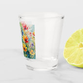 Liebliche süße Blume und Rose Schnapsglas (Rechts)