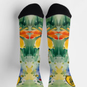 Liebliche süße Blume und Rose Socken (Oben)
