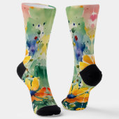 Liebliche süße Blume und Rose Socken (Gewinkelt)