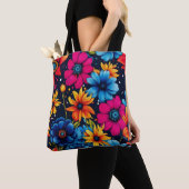Liebliche süße Blume und Rose Tasche (Von Nahem)