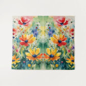 Liebliche süße Blume und Rose Wandteppich (Vorderseite (Horizontal))