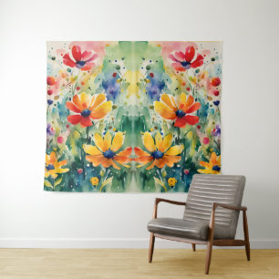 Liebliche süße Blume und Rose Wandteppich