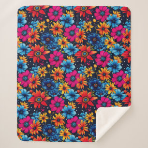 Liebliche Süße Blumen und Rosen Sherpadecke