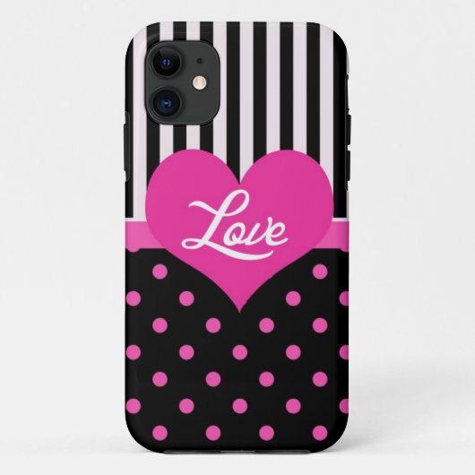 Liebliche, süße, elegante Pinkadöpfe Case-Mate iPhone Hülle (Rückseite)
