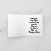 Liebliche Swan Birthday Grußkarte Karte (Innenseite)