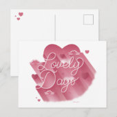 Liebliche Tage / Postkarte (Vorne/Hinten)