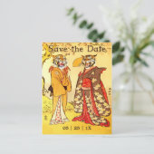 Liebliche Tiger Menschen Save the Date Einladungen (Stehend Vorderseite)