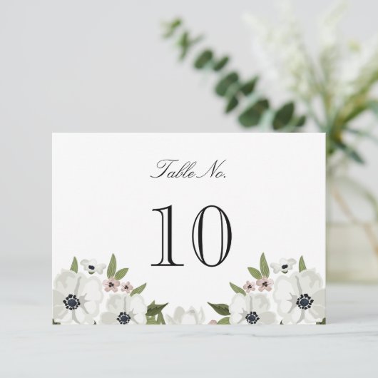 Liebliche Tischnummer (Stehend Vorderseite)