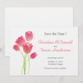 Liebliche Tulips - Speichern Sie die Datumskarten Einladung (Vorne/Hinten)