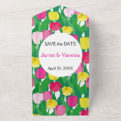 Liebliche Tulpen. All In One Einladung (Außenbereich)