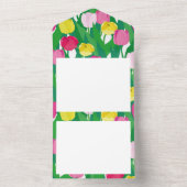 Liebliche Tulpen. All In One Einladung (Innen Boden)