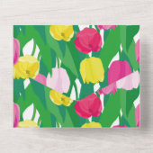 Liebliche Tulpen. All In One Einladung (Rückseite)