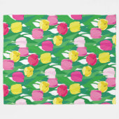 Liebliche Tulpen. Fleecedecke (Vorderseite (Horizontal))