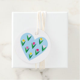 Liebliche Tulpen. Gastgeschenkanhänger Geschenkanhänger