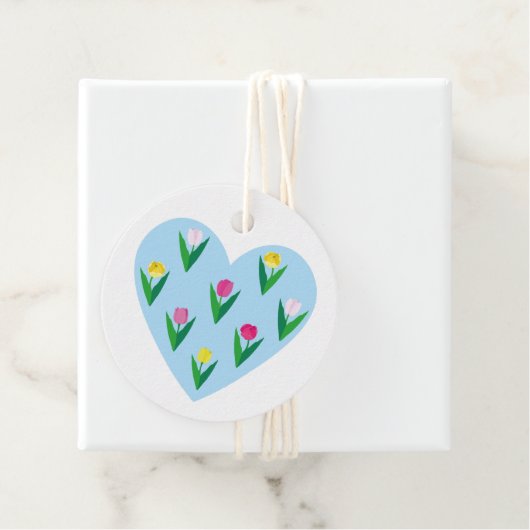 Liebliche Tulpen. Gastgeschenkanhänger Geschenkanhänger (Beispiel)