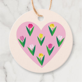 Liebliche Tulpen. Gastgeschenkanhänger Geschenkanhänger