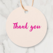 Liebliche Tulpen. Gastgeschenkanhänger Geschenkanhänger (Rückseite)