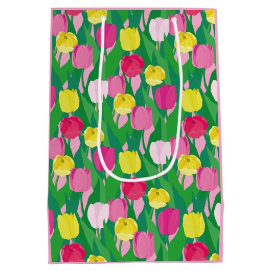Liebliche Tulpen. Geschenktüte (Rückseite)