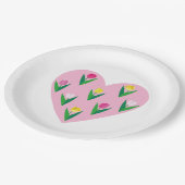 Liebliche Tulpen. Pappteller (Schrägansicht)