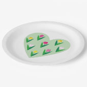 Liebliche Tulpen. Pappteller (Schrägansicht)