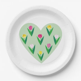 Liebliche Tulpen. Pappteller