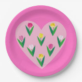 Liebliche Tulpen. Pappteller (Vorderseite)