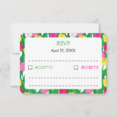 Liebliche Tulpen. RSVP Karte (Vorderseite)
