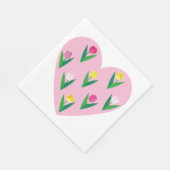 Liebliche Tulpen. Serviette (Ecke)