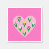 Liebliche Tulpen. Serviette (Vorderseite)