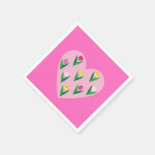 Liebliche Tulpen. Serviette (Ecke)