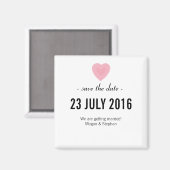 Liebliche und einfache Hochzeit speichern Sie das  Magnet (Vorderseite/Rückseite)