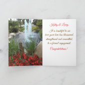 Liebliche Verlobung, geklappte Grußkarte Karte (Innenseite)