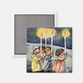 Liebliche Vintage Engel Magnet (Vorderseite/Rückseite)