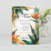 Liebliche Vögel des Paradieses Bliss Save The Date (Stehend Vorderseite)