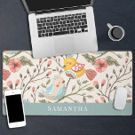 Liebliche Vögel mit Blumenbezeichnungen<br><div class="desc">Diese exquisite Schreibtischmatte zeigt eine faszinierende Abbildung zweier farbenfroher Cartoon in der Liebe,  umgeben von zarten Blume. Dieses elegante Keyboard fügt Ihrem Arbeitsplatz eine raffinierte Touch von natürlicher Schönheit hinzu und ist mit Ihrem Namen anpassbar,  um eine einzigartige und elegante Schreibtischdekoration zu schaffen</div>