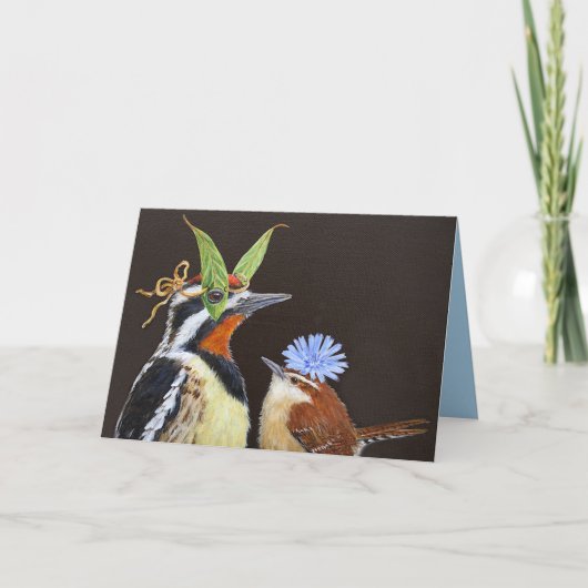 Liebliche Vogelkarte mit Sapsucker Karte (Vorderseite)