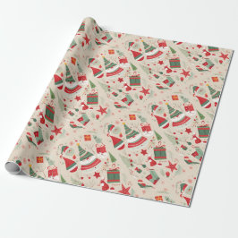 Liebliche Weihnachten wraping Papier. Geschenkpapier