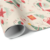 Liebliche Weihnachten wraping Papier. Geschenkpapier (Rolleneckpunkt)