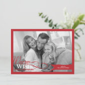 Liebliche Weihnachts-/Feiertagskarte Feiertagskarte (Stehend Vorderseite)