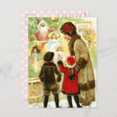 Liebliche Weihnachtsfeier Feiertagspostkarte (Vorne/Hinten)