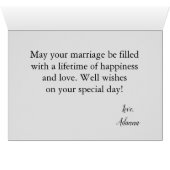 Liebliche weiße Sommerwünsche (Innenansicht Horizontal (Unten))