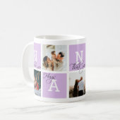 Liebliche Wertschätzung Grube 5 Foto Lila Kaffeetasse (Vorderseite Links)