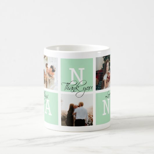 Liebliche Wertschätzung Gruscha 5 Foto Light Green Kaffeetasse (Mittel)