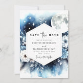 Liebliche Whimsy Moonlit Wedding Save The Date (Vorderseite)