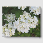 Liebliche White Hydrangeas Gästebuch (Rückseite)