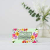 Liebliche Wildblumen Greenly Fine Gold Frame Foto Visitenkarte (Stehend Vorderseite)