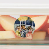 Liebliche Winterangels Etiketten (Befestigt)