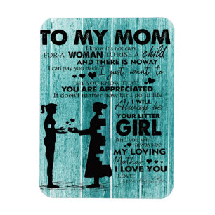 Liebliche Zitate meiner Mama Geschenk für Mutter Magnet