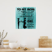 Liebliche Zitate meiner Mama | Geschenk für Mutter Poster (Küche)