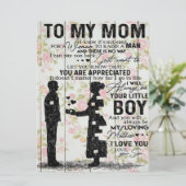 Liebliche Zitate zu meiner Mama, Mama vorhanden, (Stehend Vorderseite)